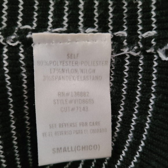 Windsor Black and White Striped Midi Sweater Dress - Picture 4 of 7